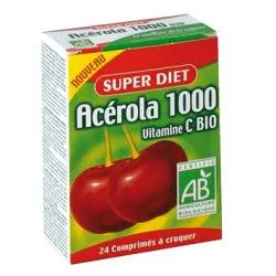 SUPERDIET ACEROLA 1000 VITAMINA C BIO 24 COMPRESSE