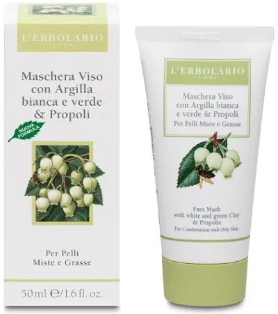 Maschera Viso All'argilla E Alla Propoli 50 Ml