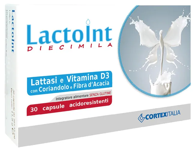 Lactoint Diecimila 30 Capsule Acidoresistenti Senza Glutine