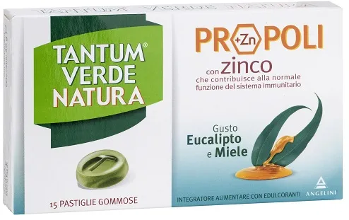 Tantum Verde Natura Pastiglie Gommose Eucalipto & Miele 30 G