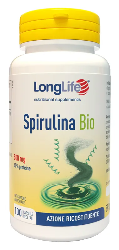 Longlife Spirulina Bio 500 Mg 100 Capsule Vegetali