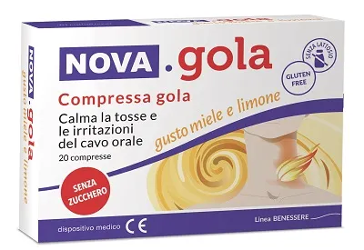 NOVA GOLA LIMONE/MIELE 20 COMPRESSE