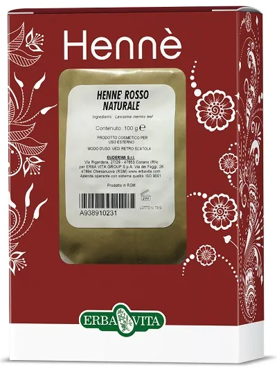 Henne Colorante Capelli Rosso Naturale 100 G