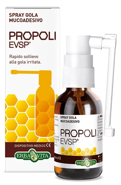 Propoli Evsp Spray Gola Mucoadesivo Senza Alcol 20ml