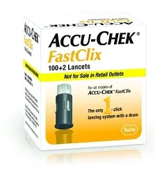 Lancette Pungidito Accu-chek Fastclix 100 + 2 Pezzi