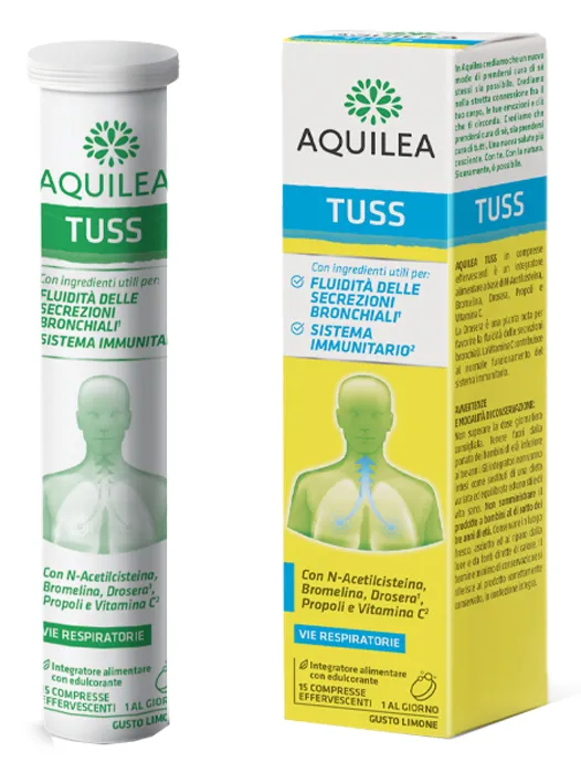 AQUILEA TUSS 15 COMPRESSE EFFERVESCENTI 90 G