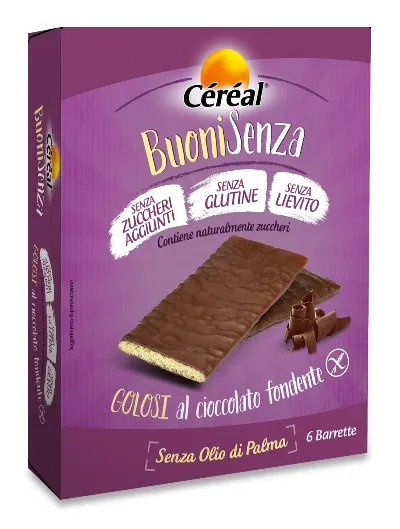 CEREAL BUONI SENZA GOLOSI CIOCCOLATO FONDENTE 6 X 17 G