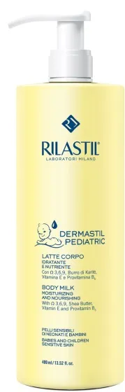 Rilastil Derm Pediatric Latte Corpo Idratante Nutriente 400 Ml