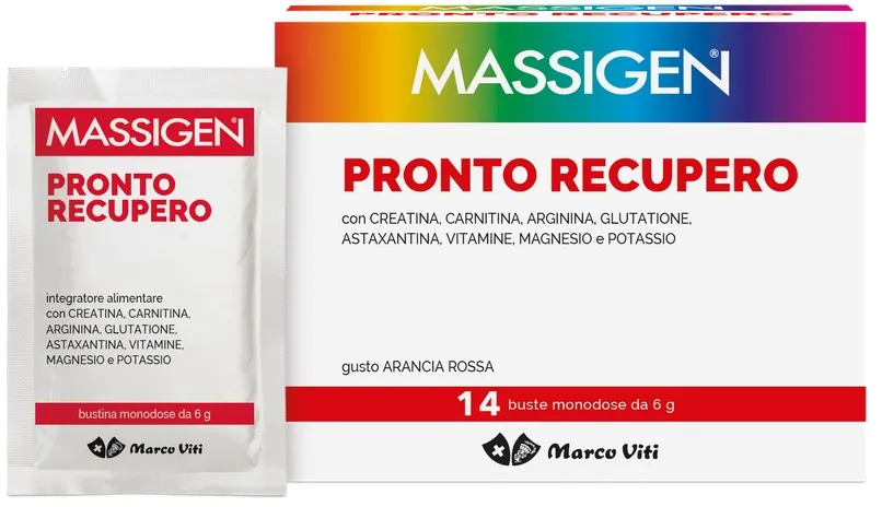 Massigen Pronto Recupero 14 Buste Da 6 G Arancia