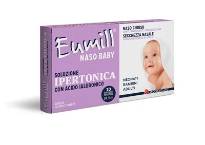 Eumill Naso Baby Soluzione Ipertonica 20 Flaconcini Monodose 5 Ml