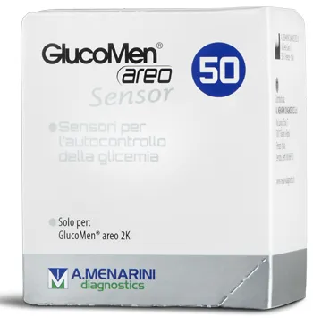 Strisce Glucomen Areo Sensor Per Analisi Del Glucosio 50 Pezzi