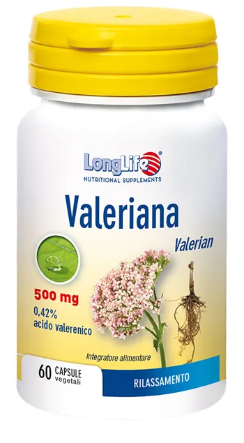 LONGLIFE VALERIANA 60 CAPSULE 500 MG