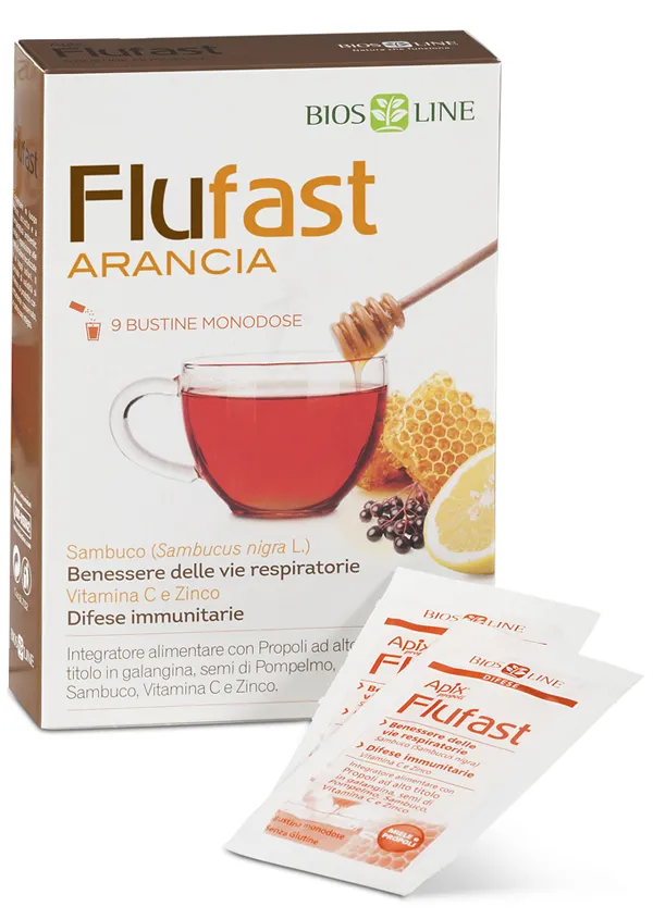 Apix Propoli Flufast Arancia 9 Bustine 9 G