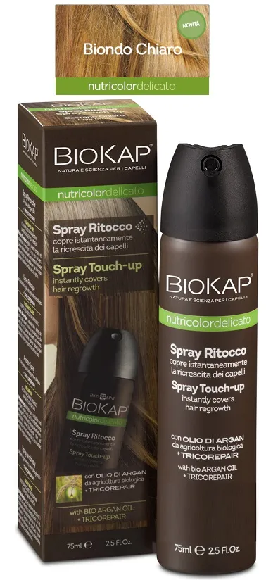 Bios Line Biokap Nutricolor Delicato Spray Ritocco Biondo Chiaro 75 Ml