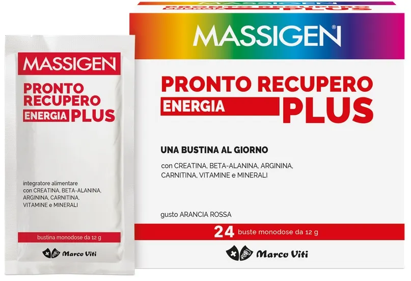 Massigen Pronto Recupero Energia Plus Integratore 24 Bustine + 2 Bustine