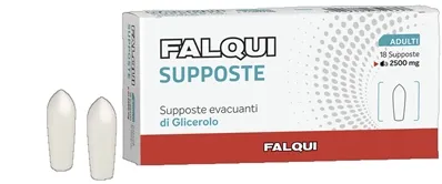 SUPPOSTE FALQUI 18 SUPPOSTE CON GLICERINA 2500MG ADULTI