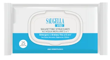 SAUGELLA SALVIETTINE STRUCCANTI 25 PEZZI