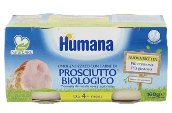 HUMANA OMOGENEIZZATO PROSCIUTTO BIO 2 VASETTI 80 G