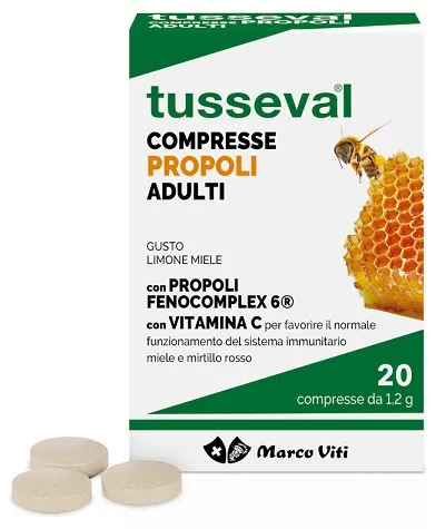 TUSSEVAL GOLA PROPOLI LIMONE E MIELE 20 COMPRESSE