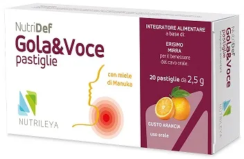 Nutridef Gola & Voce Arancia 20 Pastiglie