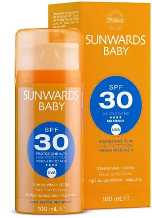 SUNWARDS BABY FACE E BODY CREAM SPF 30 100 ML