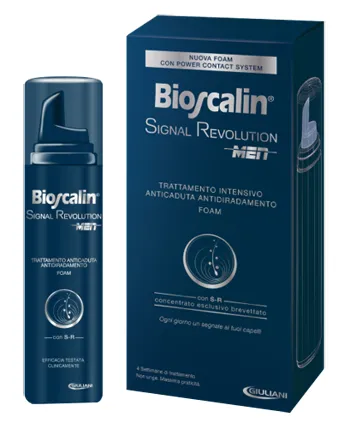 Bioscalin Signal Revolution Men Trattamento Intensivo Anticaduta Antidiradamento Foam 75 Ml