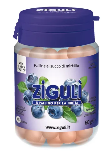 Ziguli Mirtillo 100 Palline 60 G