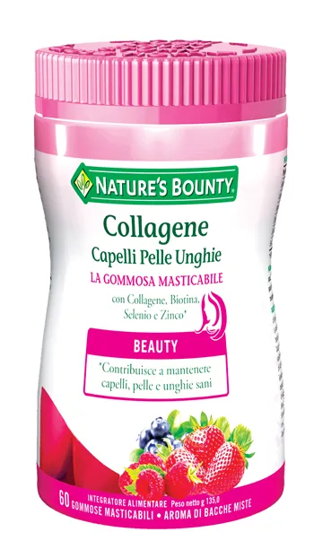 Collagene Capelli Pelle Unghie 60 Gommose Masticabili