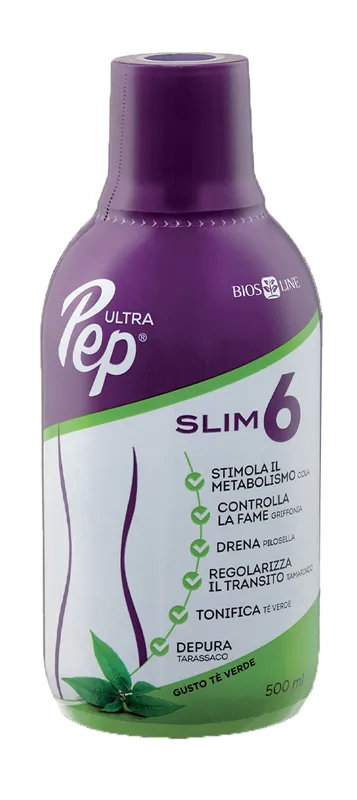 Ultra Pep Slim 6 Te' Verde 500 Ml Con Edulcorante