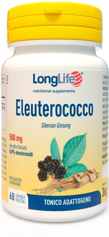 Longlife Eleuterococco 0,8% 60 Capsule 500mg