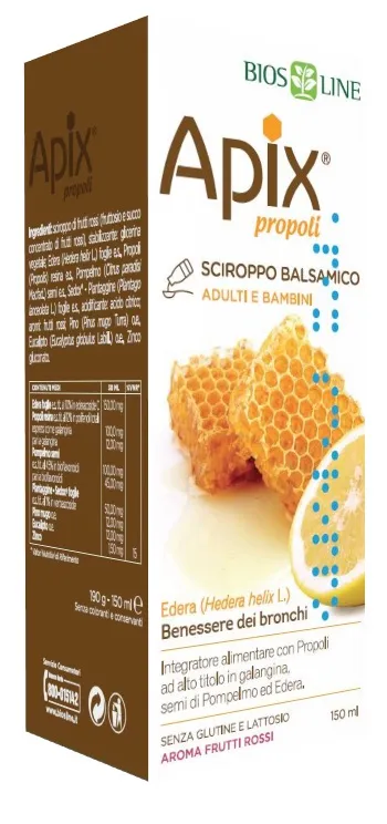 APIX PROPOLI SCIROPPO BALSAMICO SENZA CONSERVANTI 150 ML