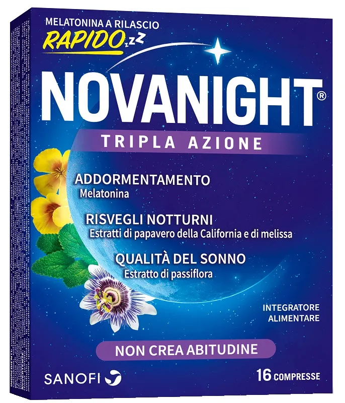 Novanight Tripla Azione Rilascio Rapido 16 Compresse