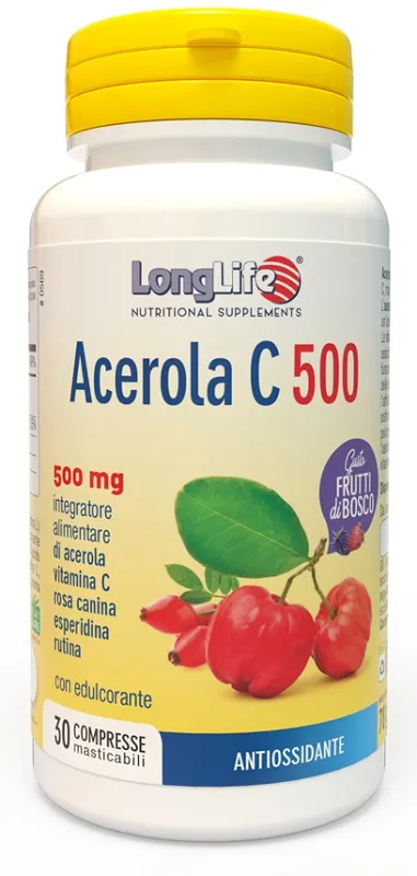 Longlife Acerola C500 Frutti Di Bosco 30 Compresse