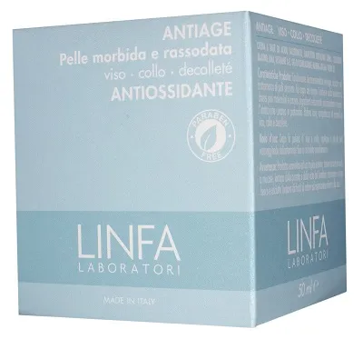 LINFA ANTIAGE PELLE MORBIDA E RASSODATA VISO COLLO DECOLLETE ANTIOSSIDANTE 50 ML