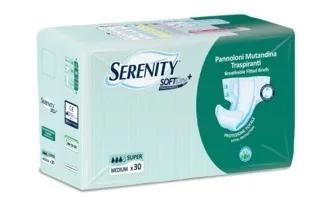 SERENITY PANNOLINO MUTANDA TRASPARENTE SUPER M 12 PEZZI