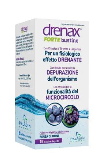 Drenax Forte Mirtillo E Uva 15 Bustine