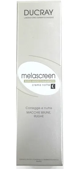 Ducray Melascreen Crema Viso Notte Macchie Brune E Antirughe 50ml