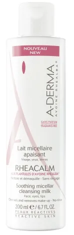 A-derma Rheacalm Latte Micellare Viso 200 Ml