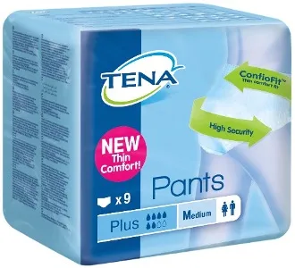 PANNOLONE PULL-UP TENA PANTS PLUS TAGLIA MEDIUM 9 PEZZI