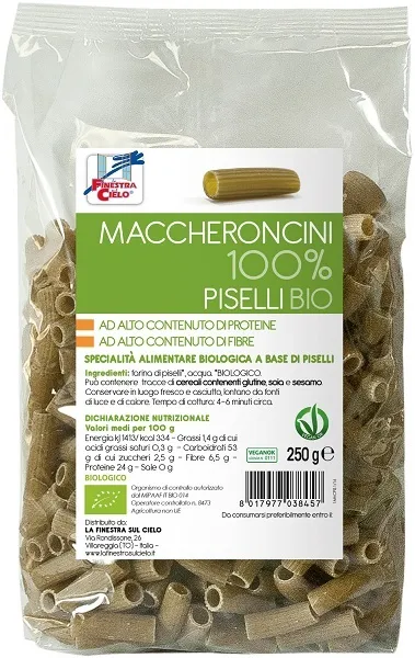 Maccheroncini Piselli100% Bio