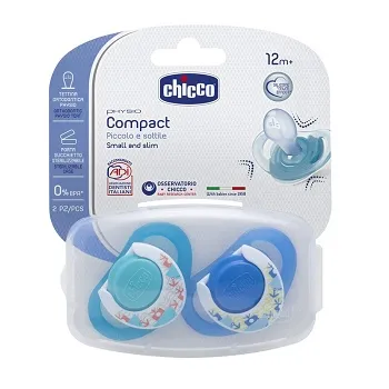 Chicco Succhietto Compact Boy S 16-36 Mesi 2 Pezzi