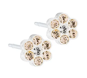 Blomdahl Gioiello Mp Daisy 5mm Golden Rose/crystal