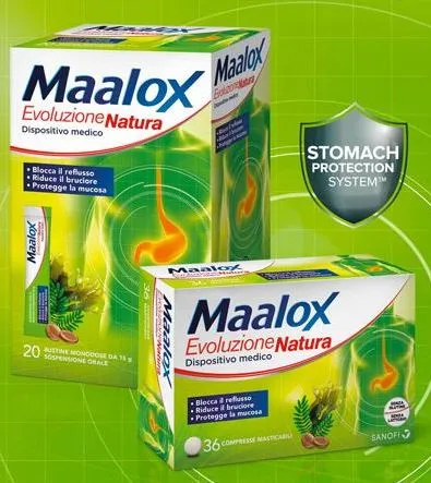 MAALOX EVOLUZIONE NATURA 36 COMPRESSE MASTICABILI