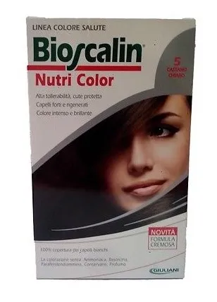 BIOSCALIN NUTRI COLOR 5 CASTANO CHIARO SINCROB 124 ML