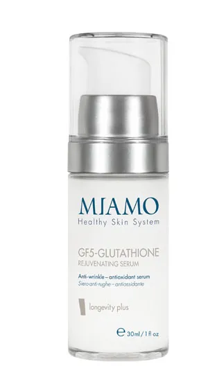 MIAMO LONGEVITY PLUS GF5-GLUTATHIONE REJUVENATING SERUM 30 ML SIERO ANTI-RUGHE ANTIOSSIDANTE