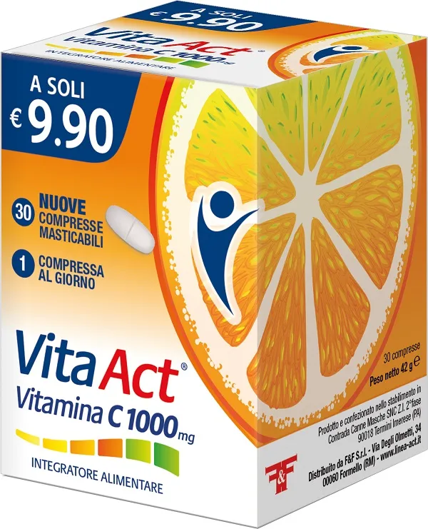 VITA ACT VITAMINA C 1000 MG 30 COMPRESSE MASTICABILI