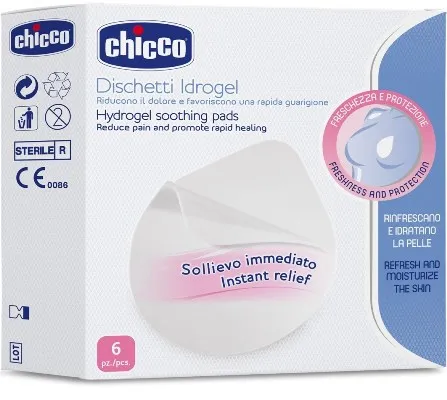 CHICCO DISCHETTI IDROGEL ANTIRAGADI 6 PEZZI