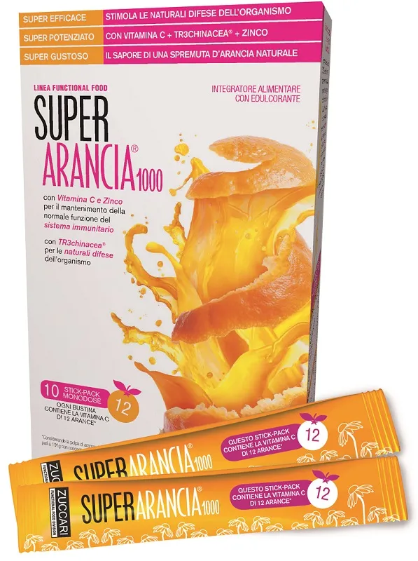 Zuccari Super Arancia 1000 10 Stick Pack Da 3,7 G