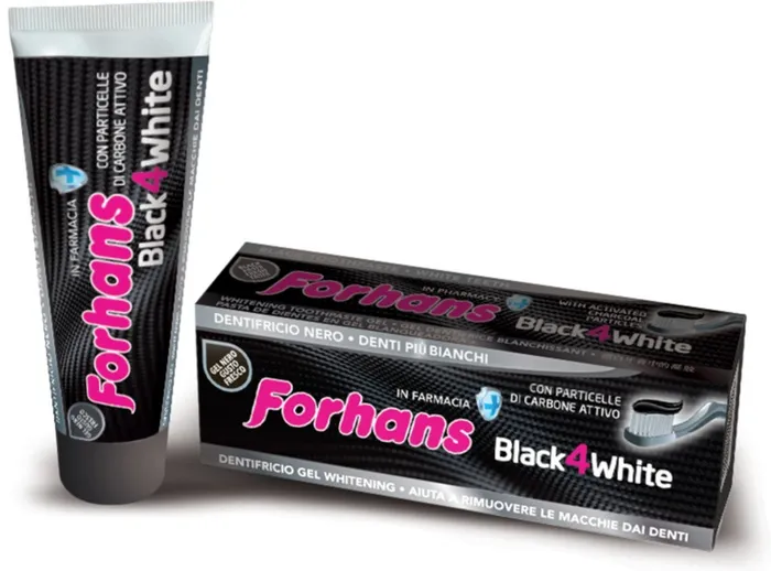 Forhans Dentifricio Gel Black4white