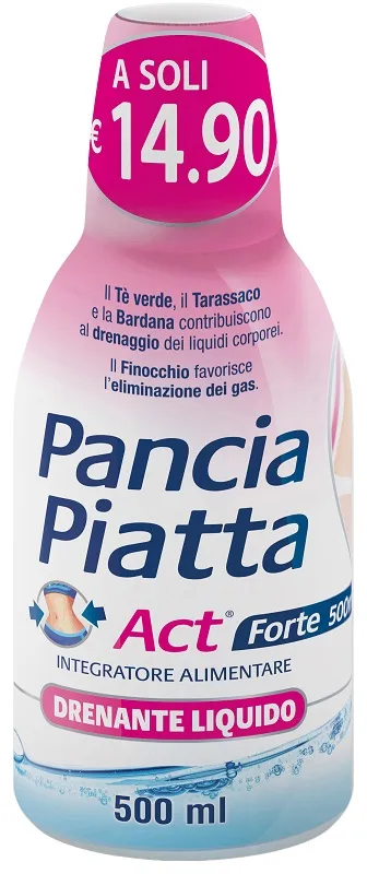 Pancia Piatta Act Forte Drenante Liquido 500 Ml